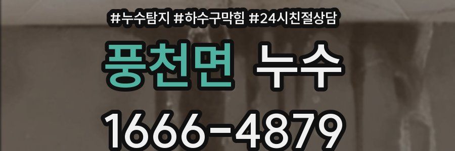 풍천면 누수