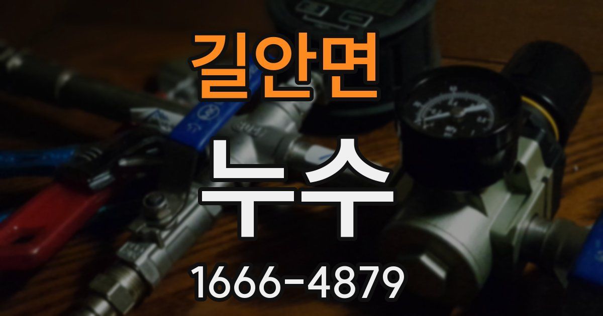 길안면 누수