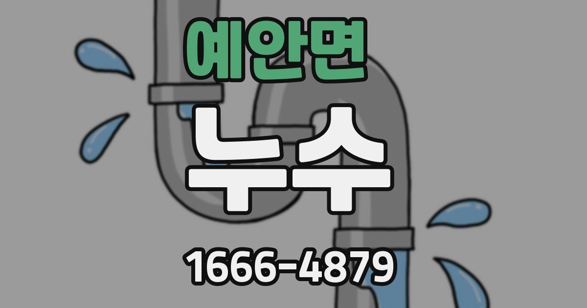 예안면 누수