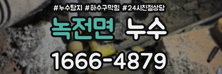 녹전면 누수