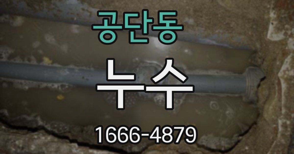 공단동 누수