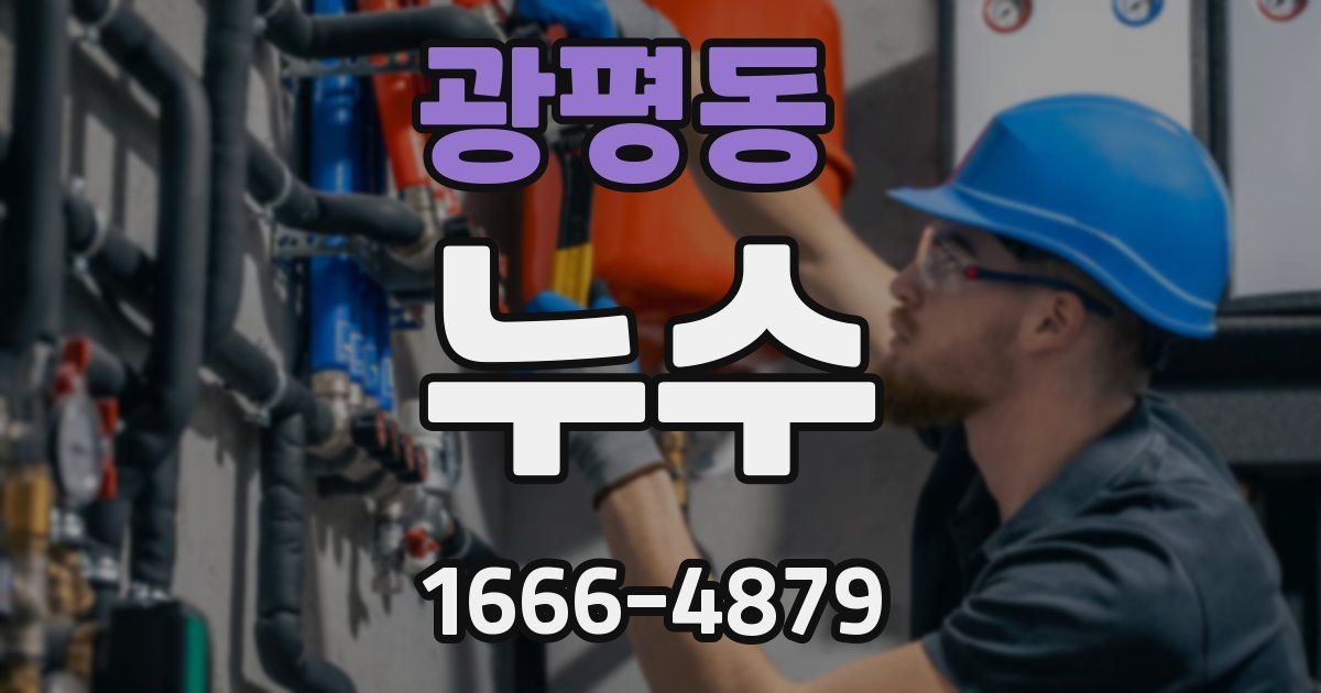 광평동 누수