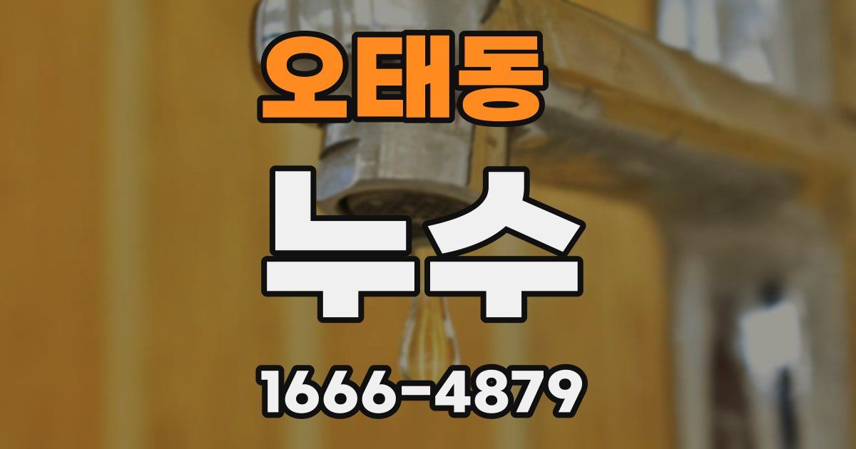 오태동 누수