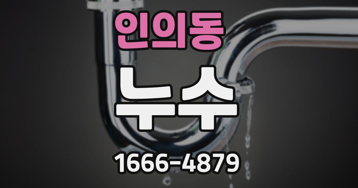인의동 누수