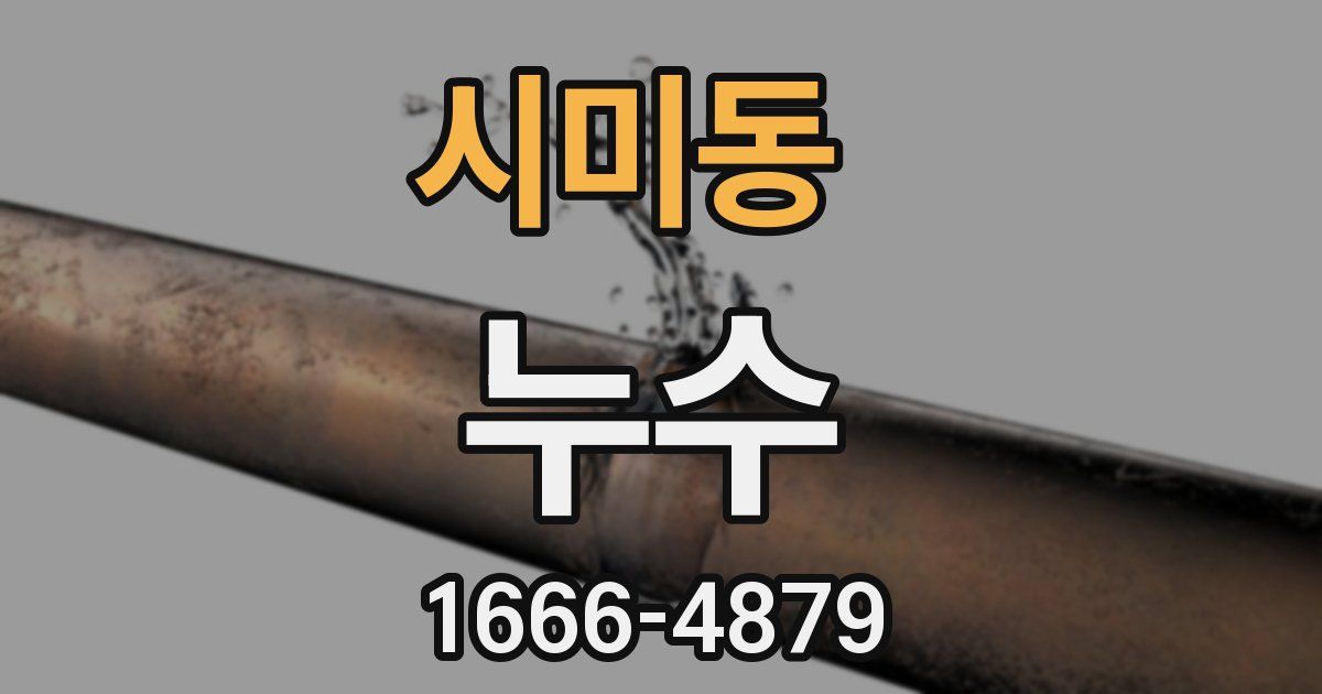 시미동 누수