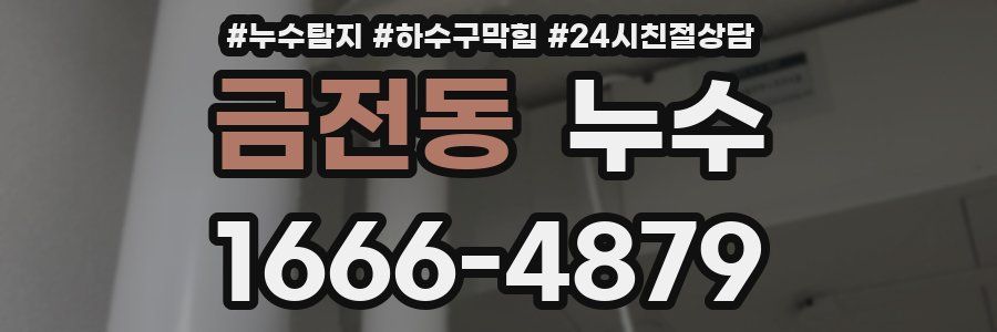 금전동 누수