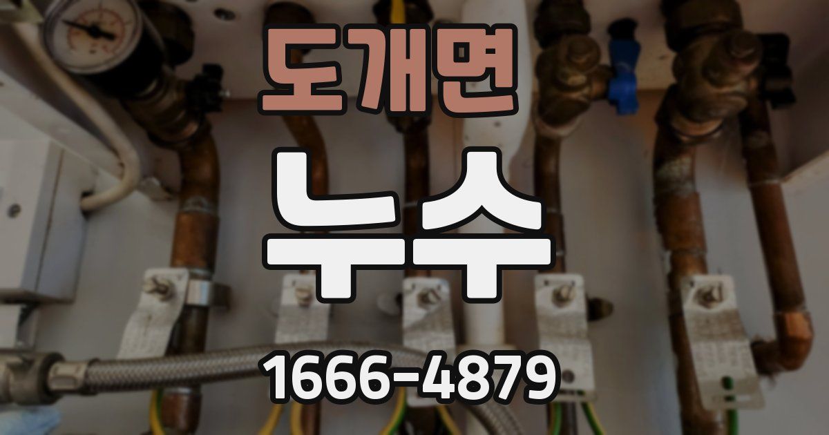 도개면 누수