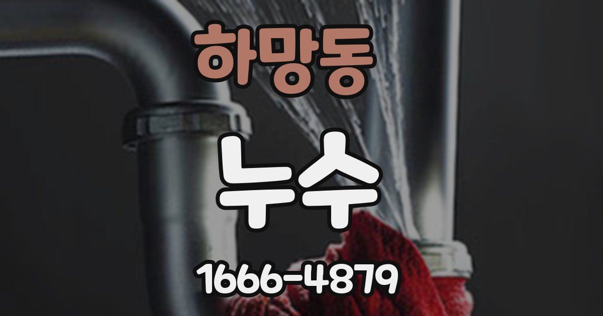 하망동 누수