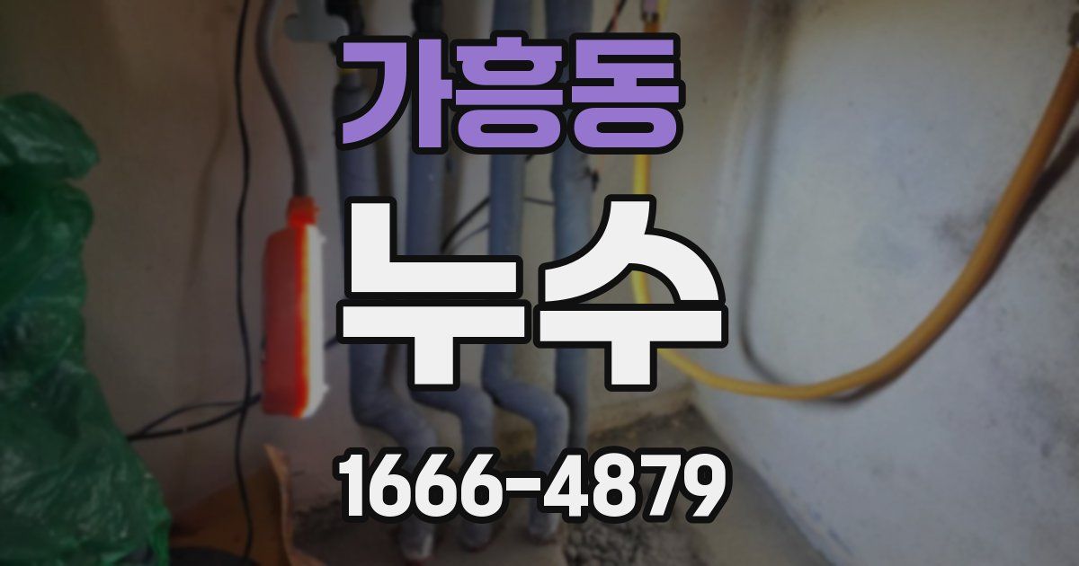 가흥동 누수