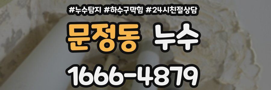 문정동 누수