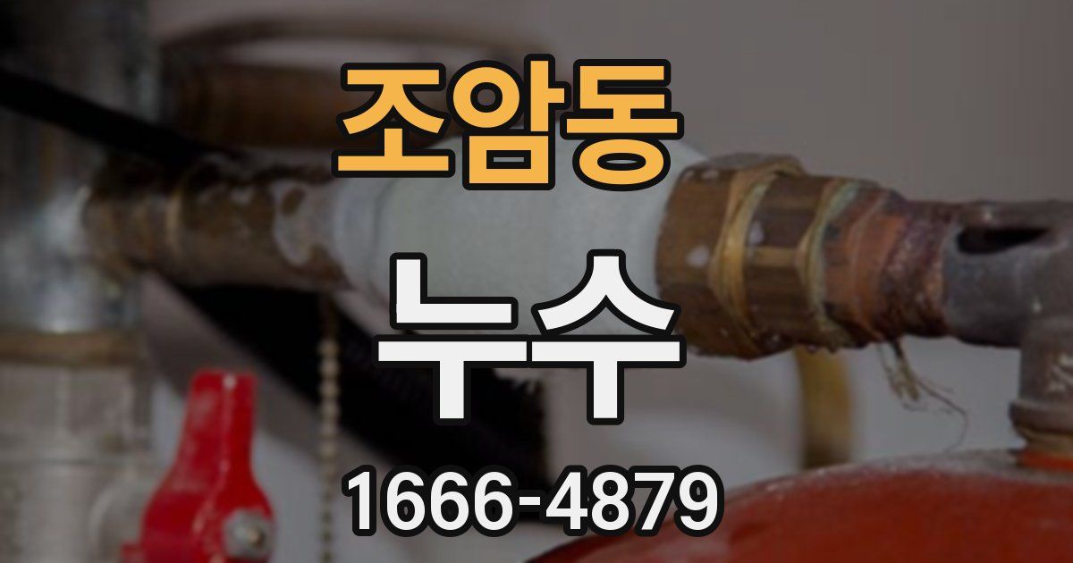 조암동 누수
