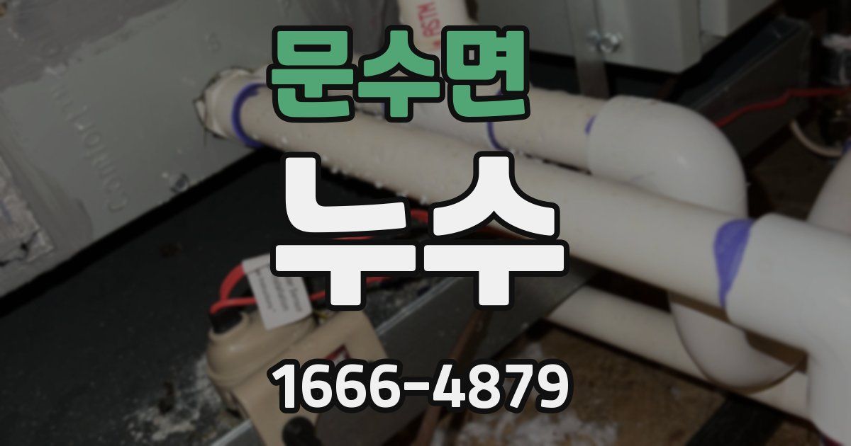 문수면 누수
