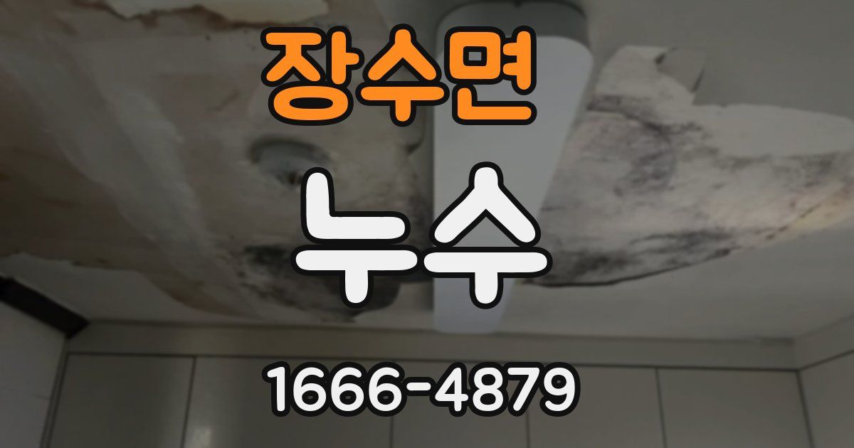 장수면 누수