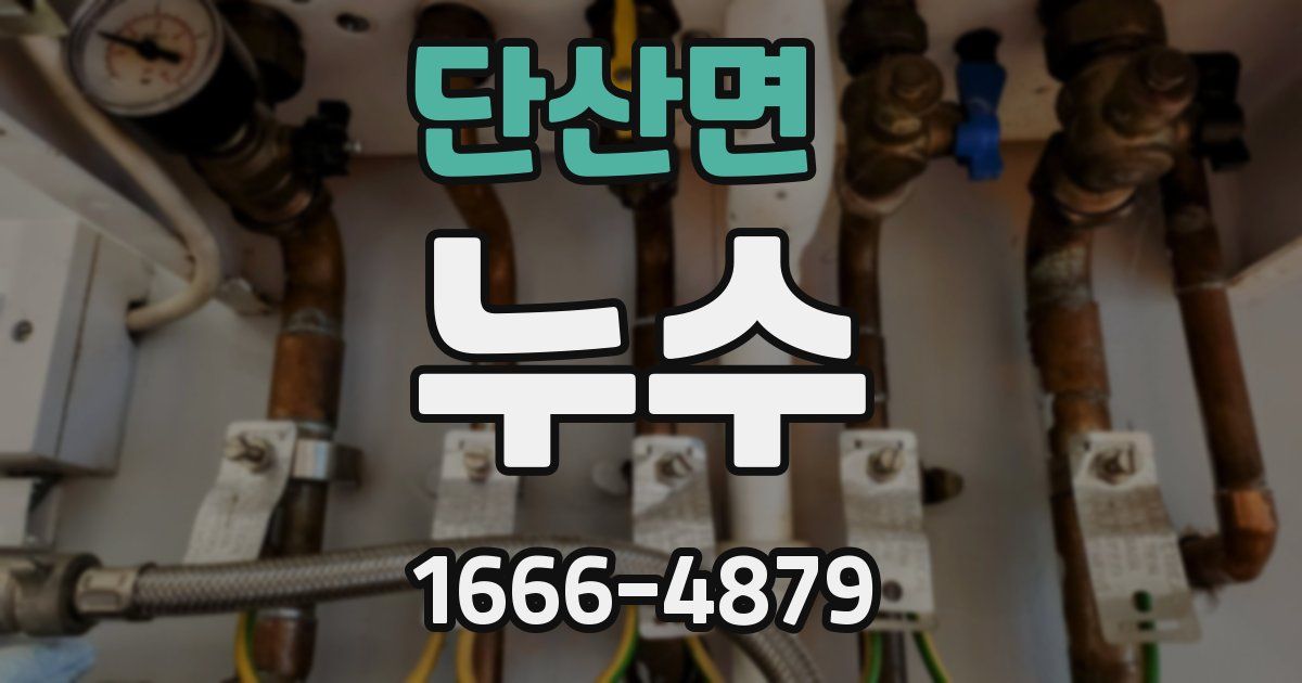 단산면 누수