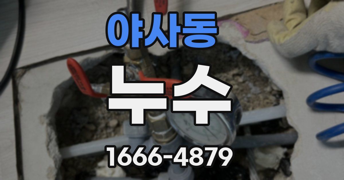 야사동 누수
