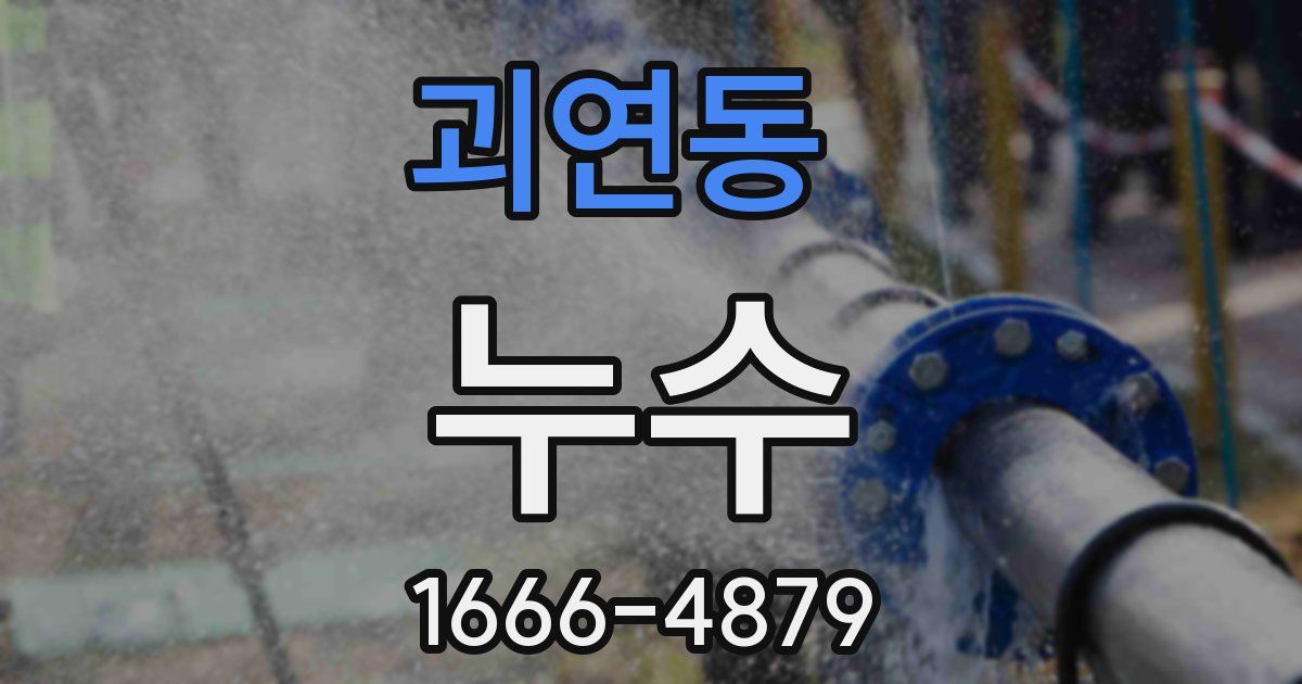 괴연동 누수