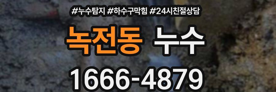 녹전동 누수