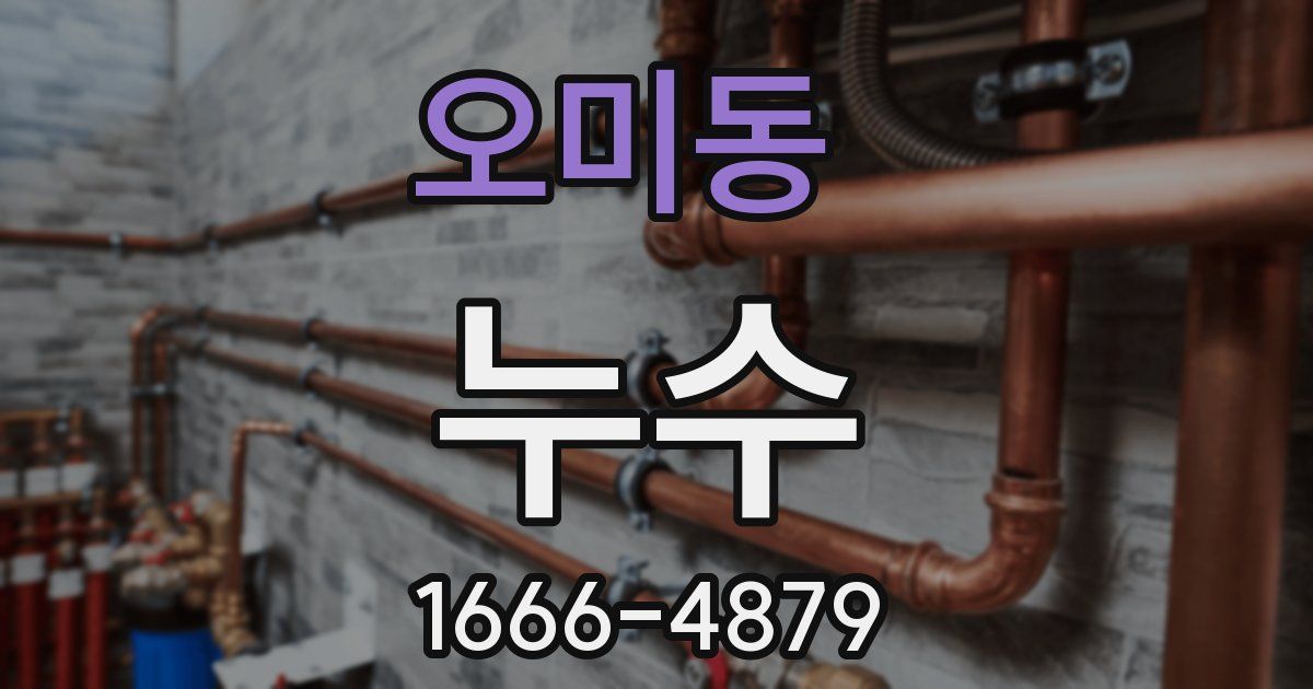 오미동 누수