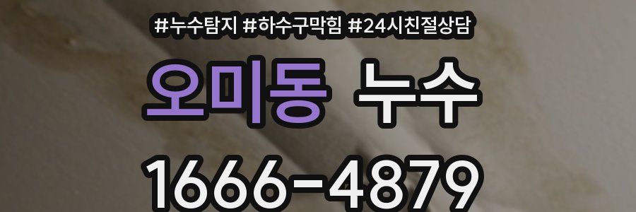 오미동 누수