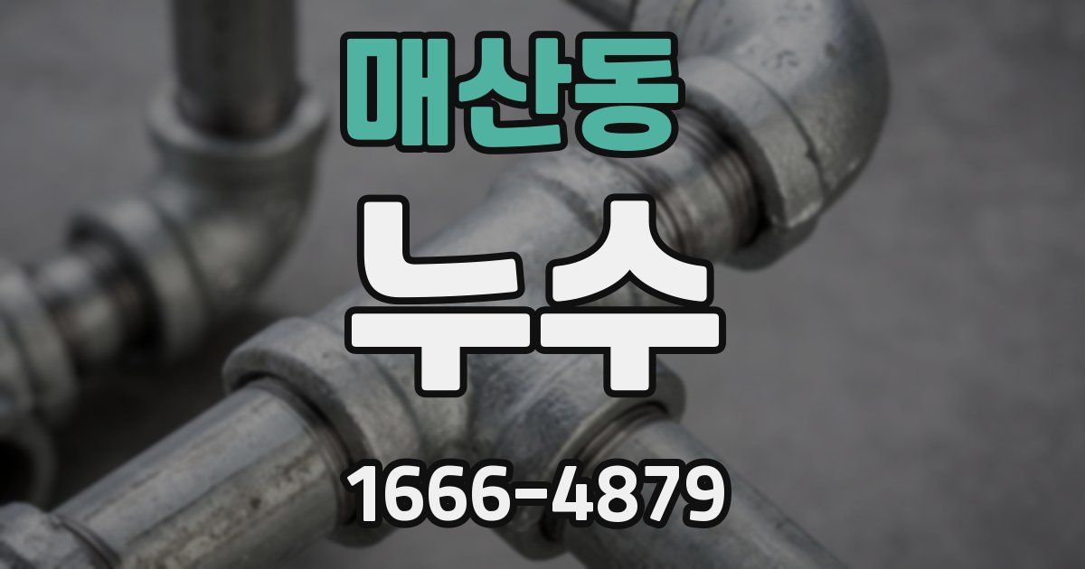 매산동 누수