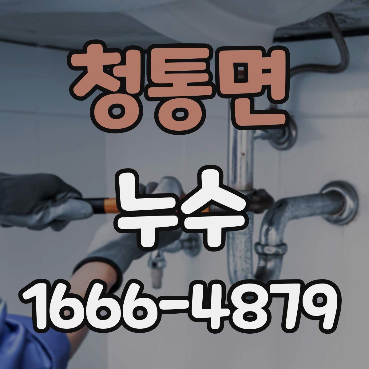 청통면 누수
