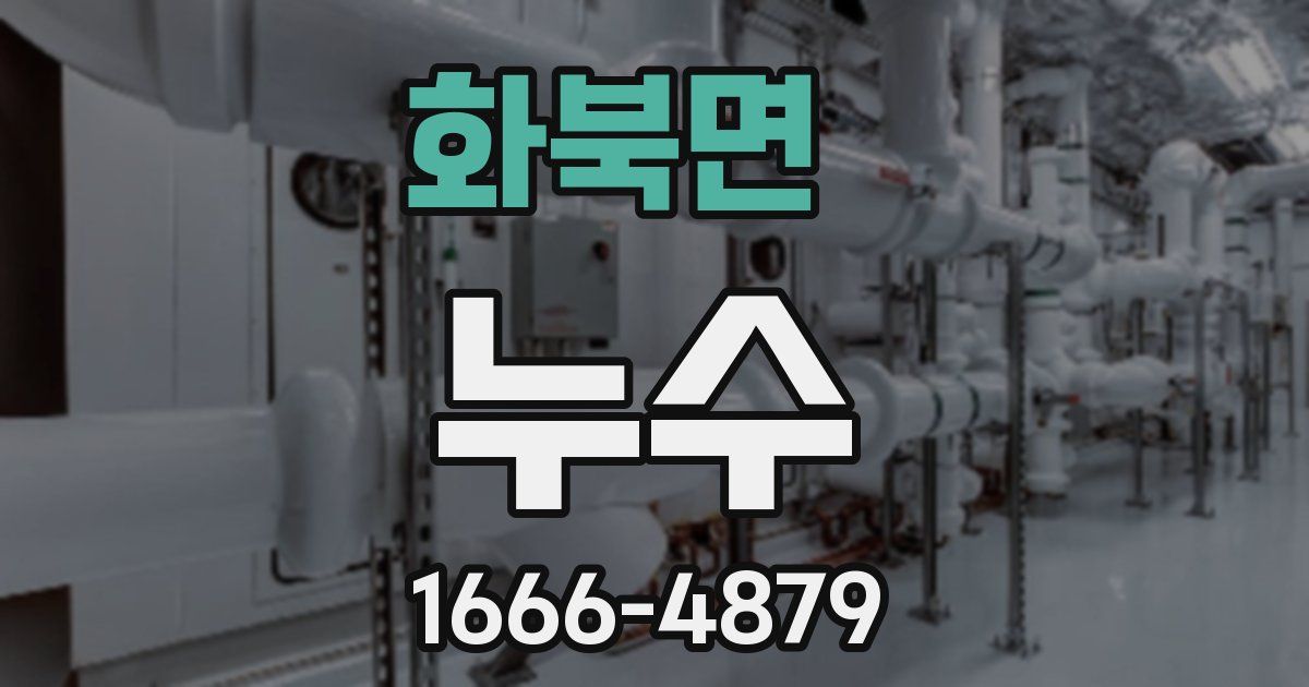 화북면 누수