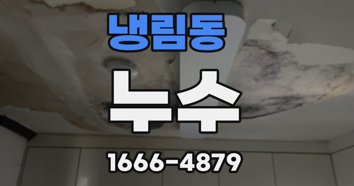 냉림동 누수