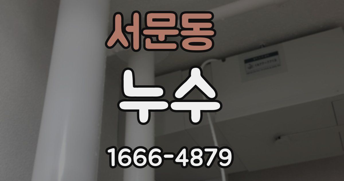 서문동 누수