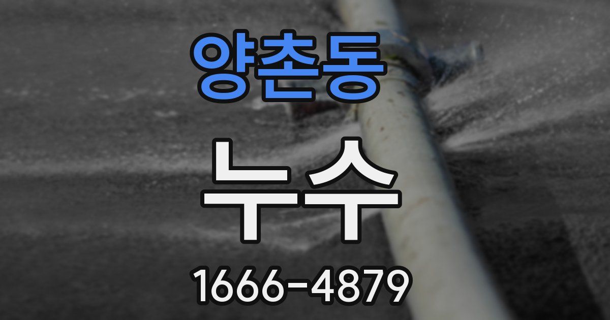 양촌동 누수