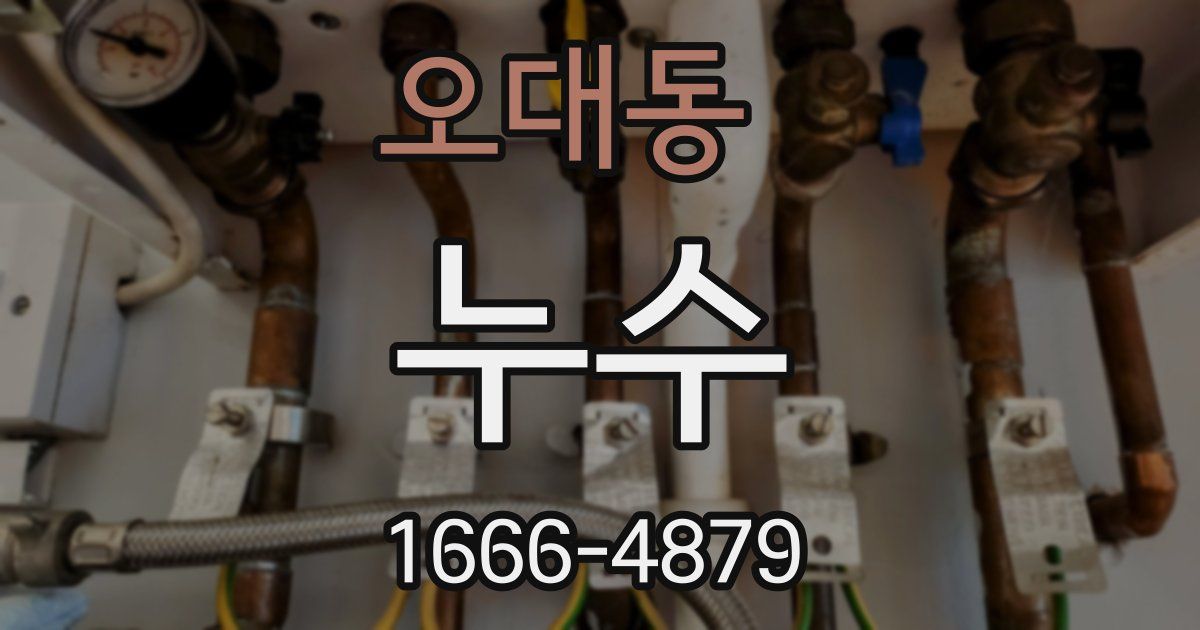 오대동 누수