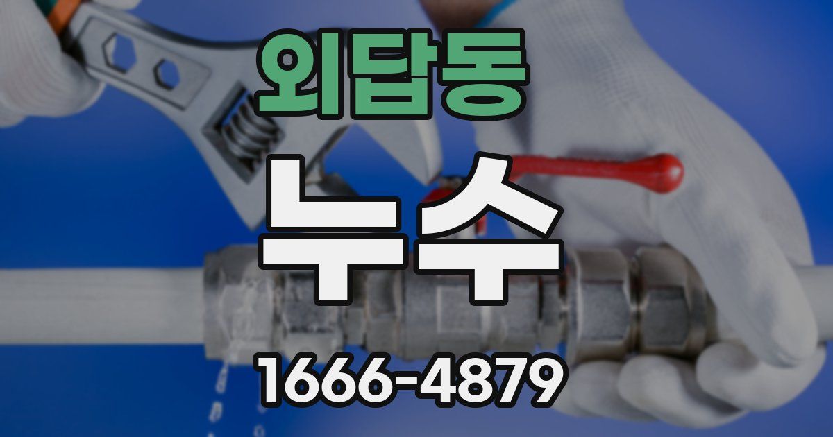 외답동 누수
