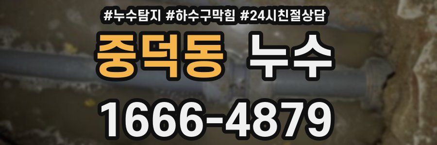 중덕동 누수
