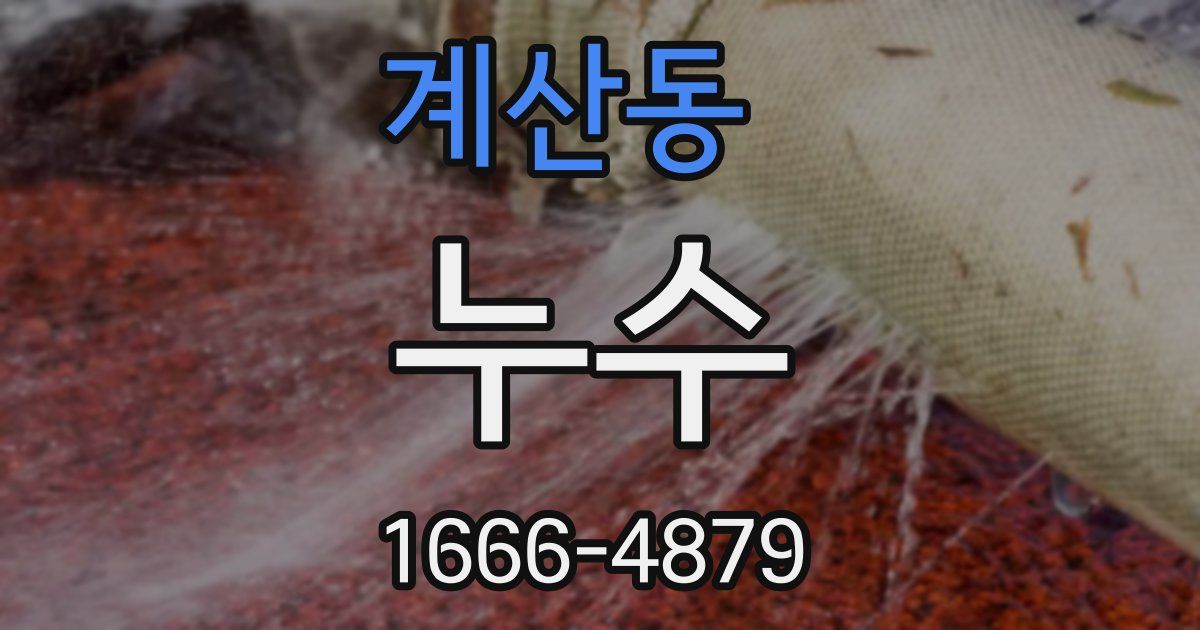 계산동 누수