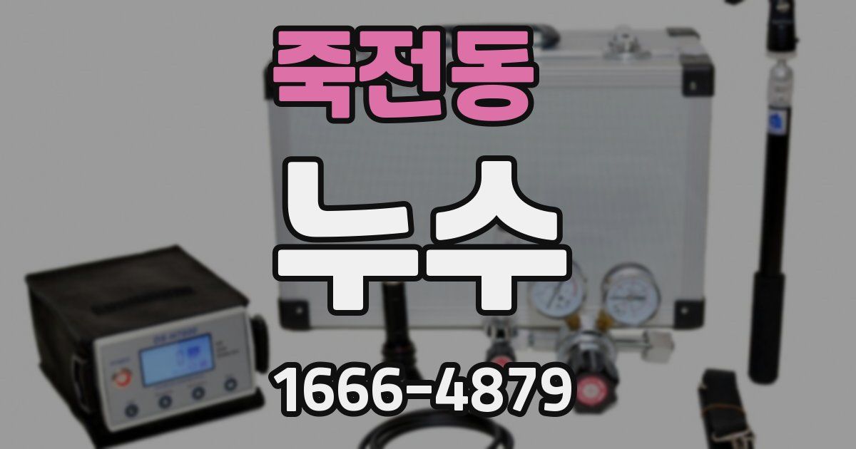 죽전동 누수