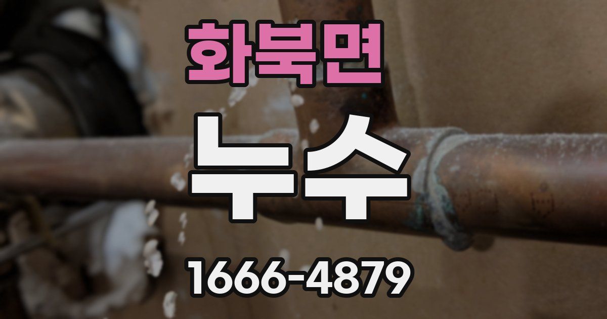 화북면 누수