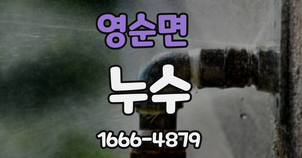 영순면 누수