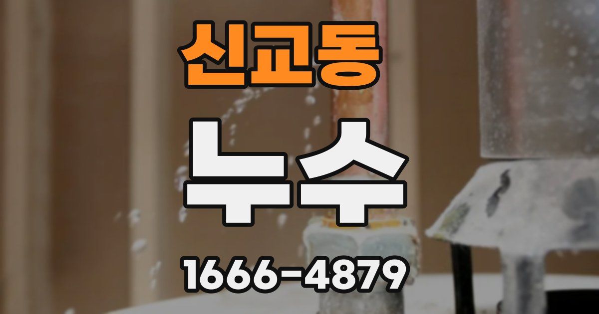 신교동 누수