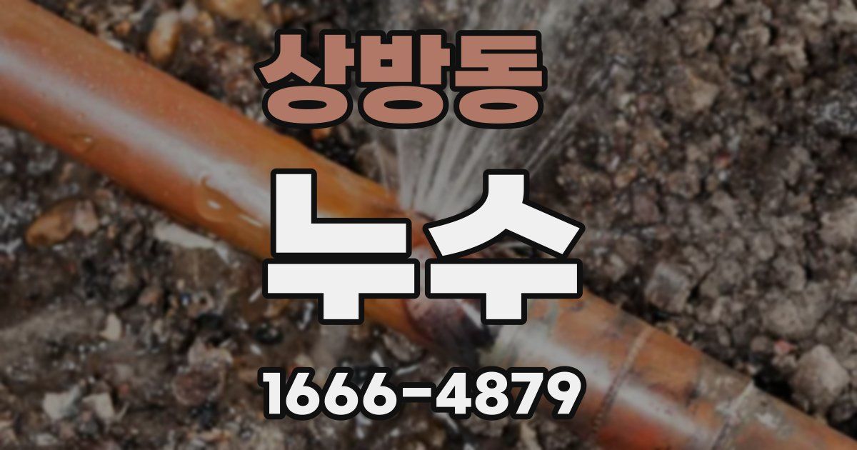상방동 누수