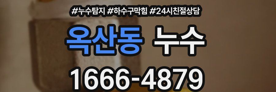 옥산동 누수
