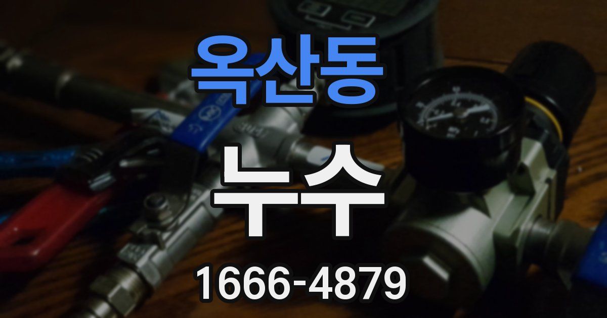 옥산동 누수