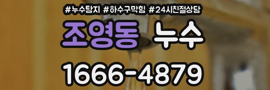 조영동 누수