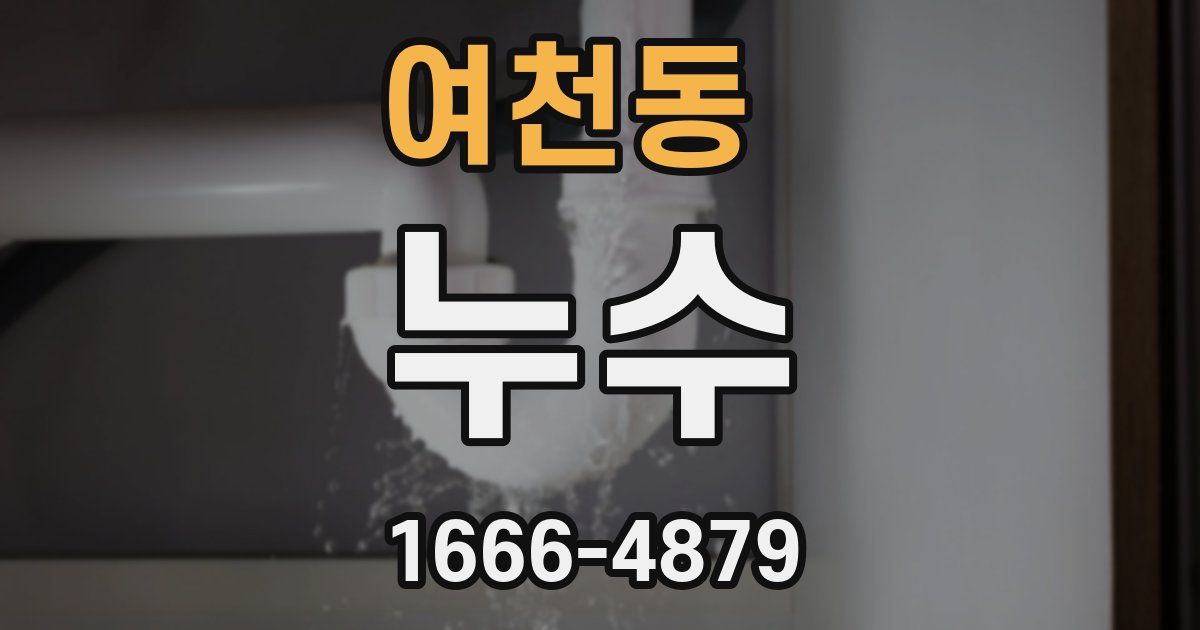 여천동 누수