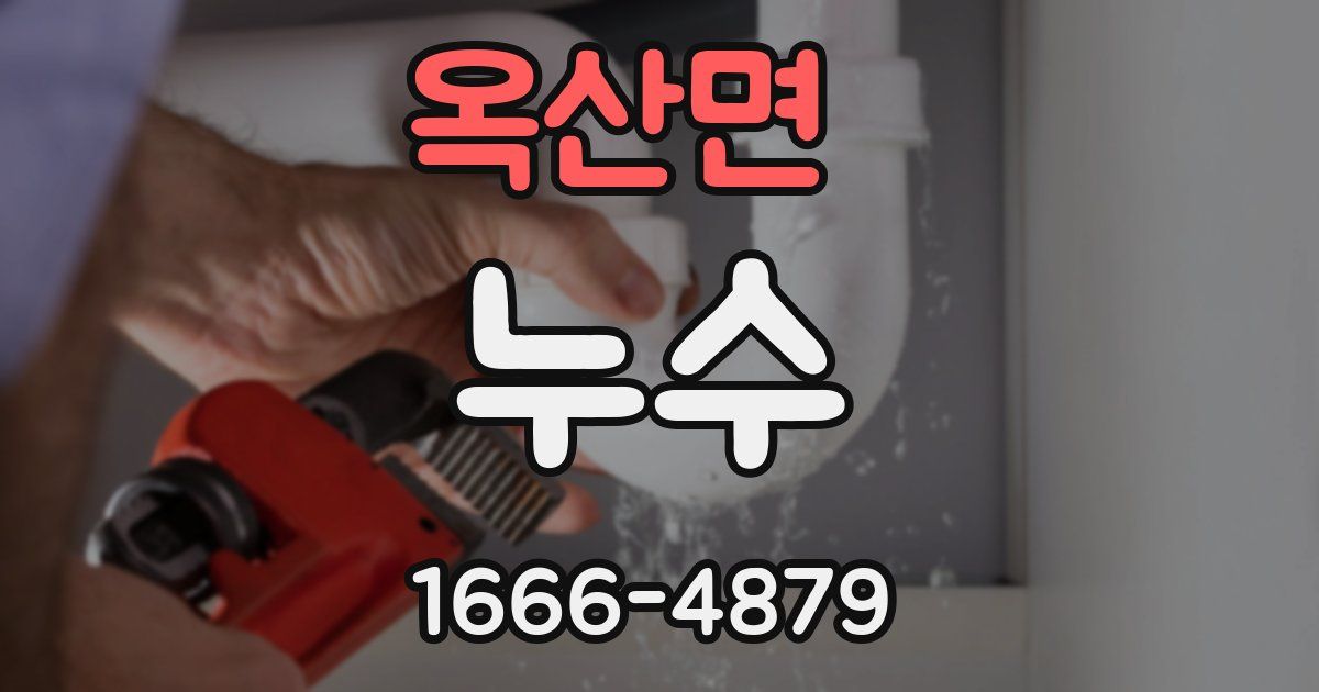 옥산면 누수