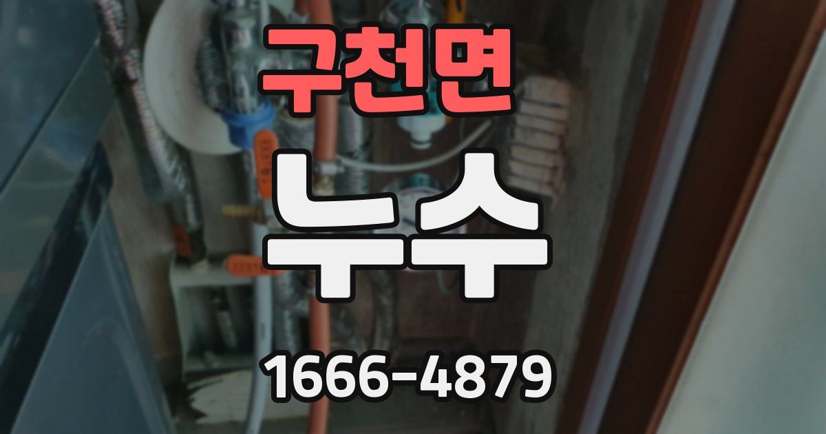 구천면 누수