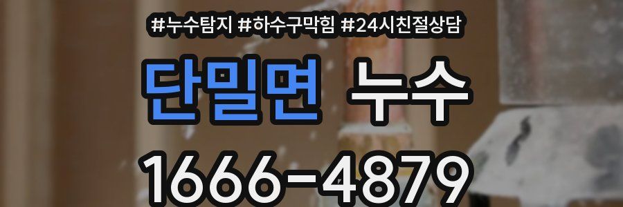 단밀면 누수
