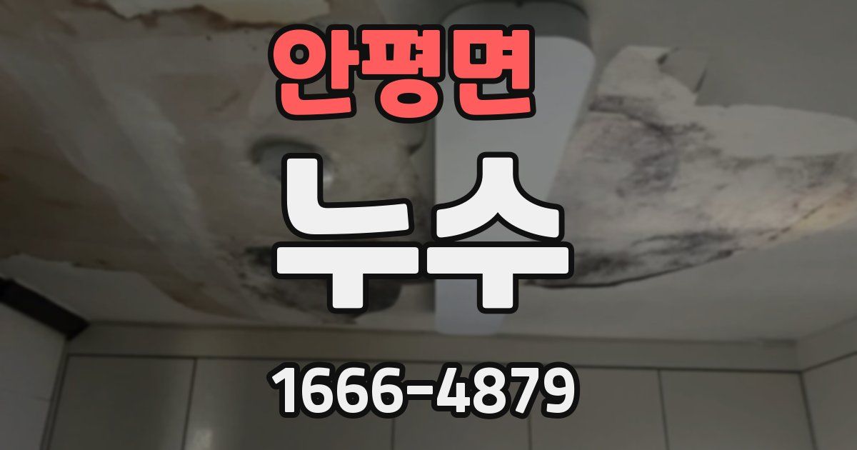 안평면 누수