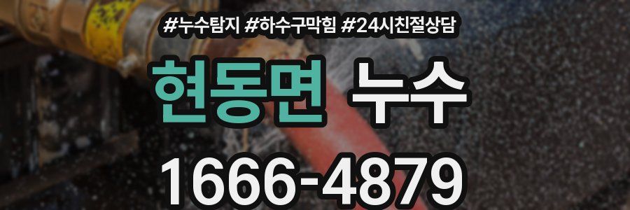 현동면 누수