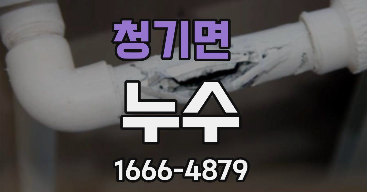 청기면 누수