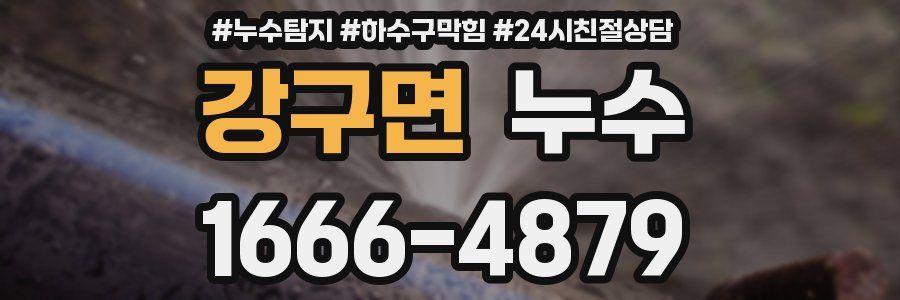 강구면 누수