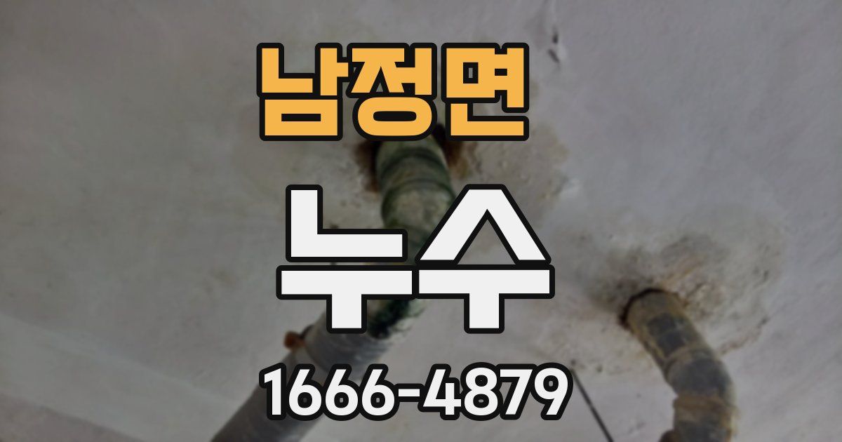 남정면 누수